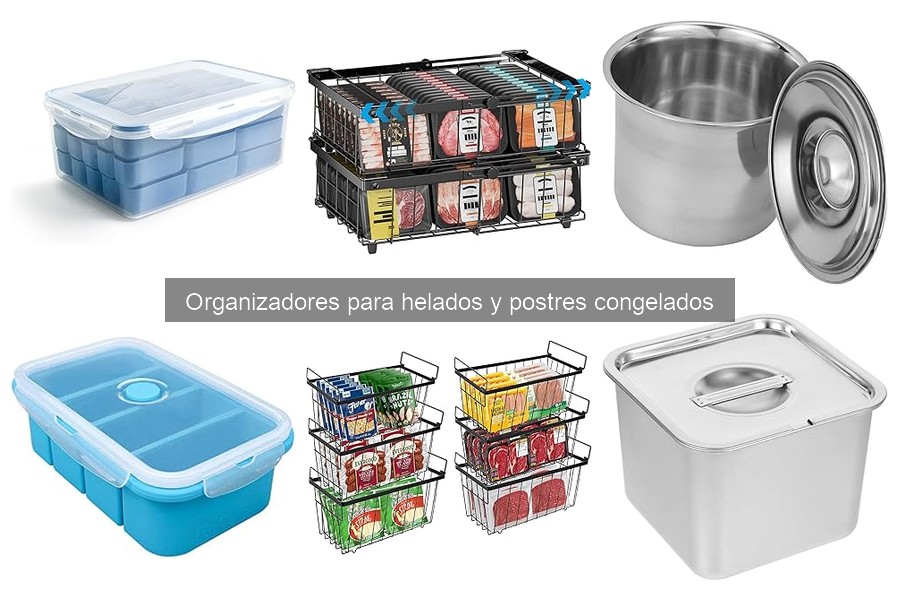 Cómo usar organizadores para helados y postres congelados