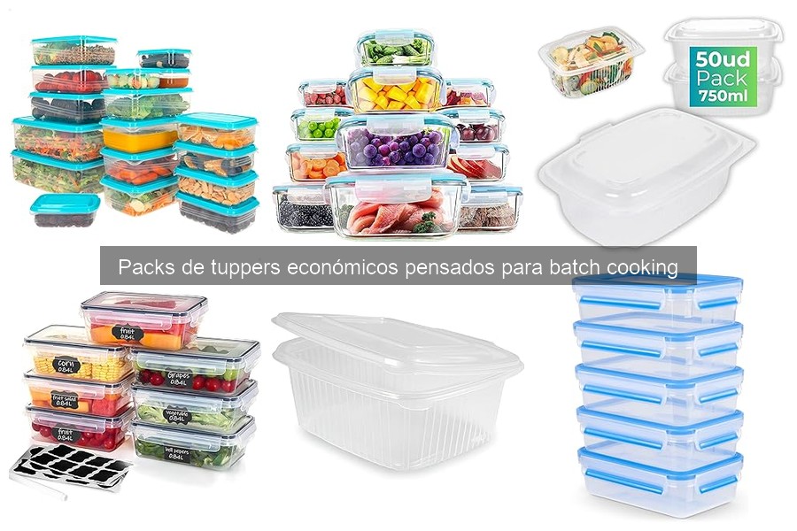 Cómo usar packs de tuppers para batch cooking de forma efectiva