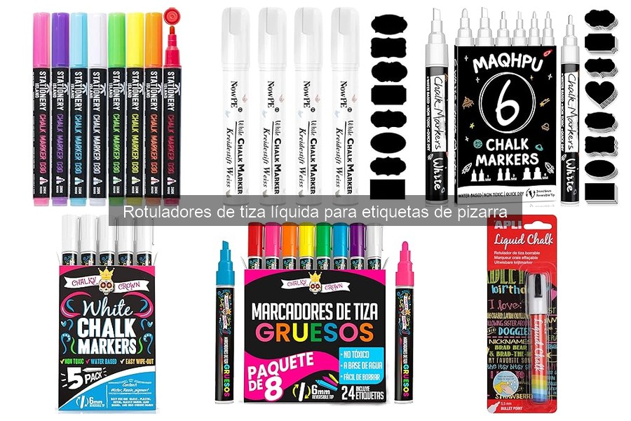 Cómo usar rotuladores de tiza líquida correctamente