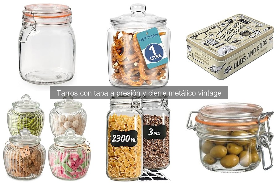 Cómo usar y mantener tarros con tapa a presión vintage