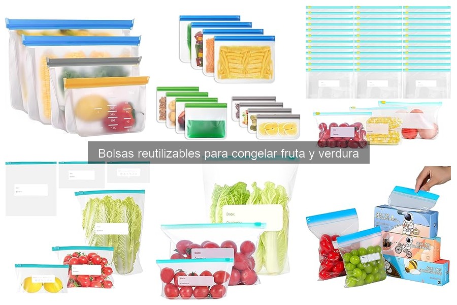 Cómo Utilizar Bolsas Reutilizables para Congelar Frutas y Verduras