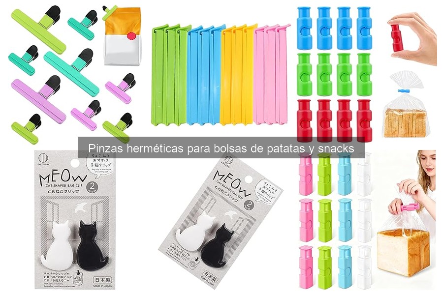 Cómo utilizar pinzas herméticas para bolsas de snacks