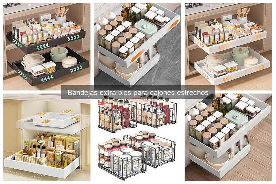 Comparativa de Bandejas Extraíbles para Cajones Estrechos