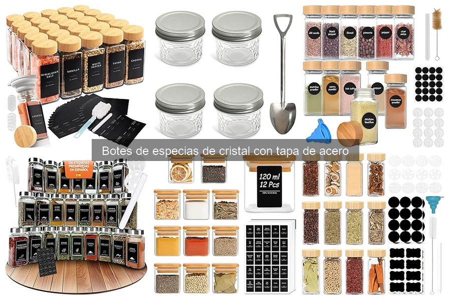 Comparativa de Botes de Especias de Cristal y Otros Envases