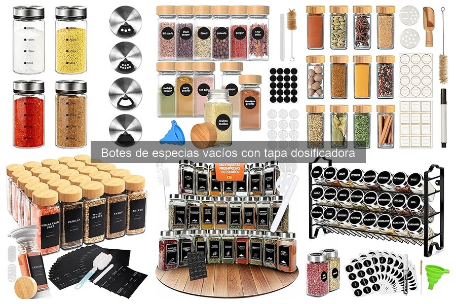 Comparativa de Botes de Especias Vacíos: Calidad y Precio