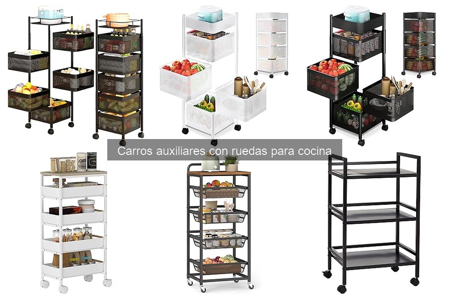 Comparativa de carros auxiliares con ruedas para cocina