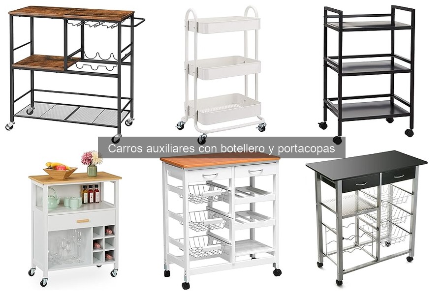 Comparativa de Carros Auxiliares con y sin Botellero