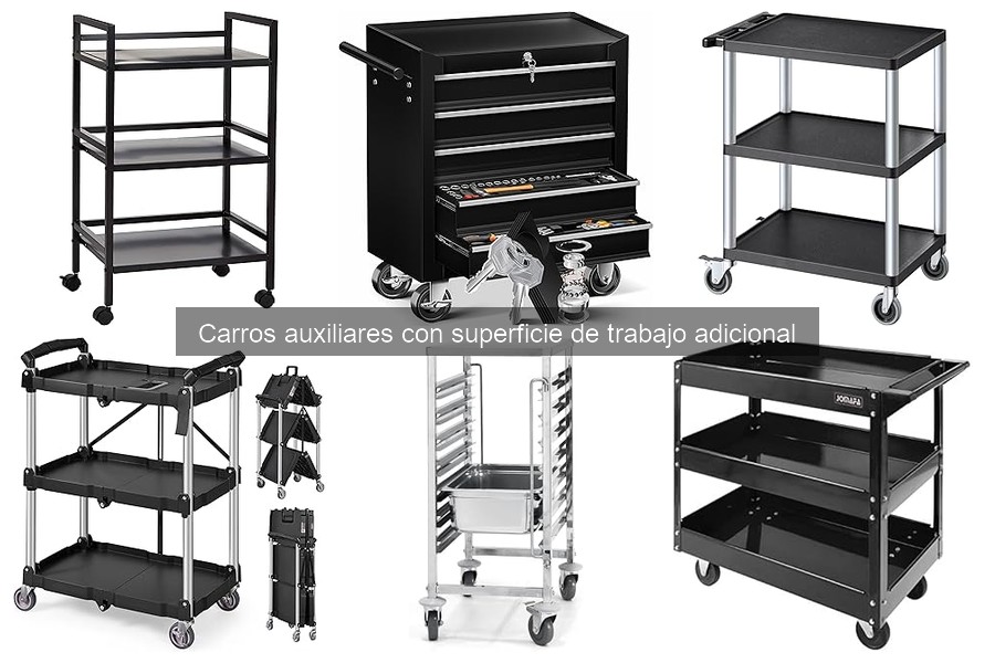 Comparativa de carros auxiliares de cocina: VEVOR, Masko, Amazon Basics