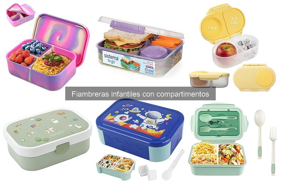 Comparativa de fiambreras infantiles: ¿con o sin compartimentos?