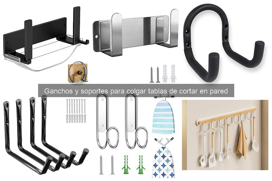 Comparativa de ganchos magnéticos y adhesivos para tablas de cortar