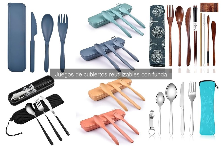 Comparativa de materiales en cubiertos reutilizables