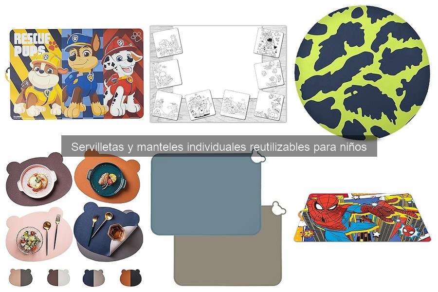 Comparativa de materiales en servilletas y manteles individuales reutilizables