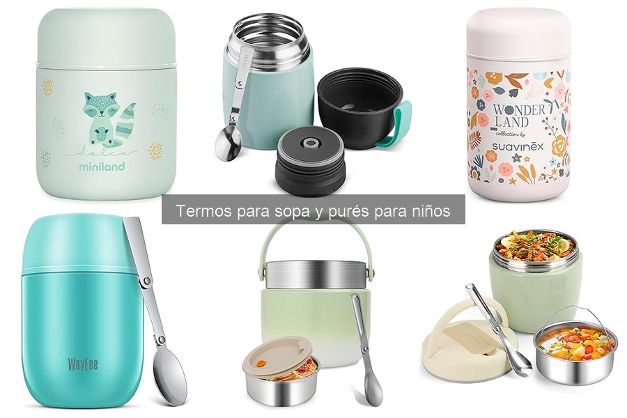 Comparativa de materiales en termos para sopa y purés