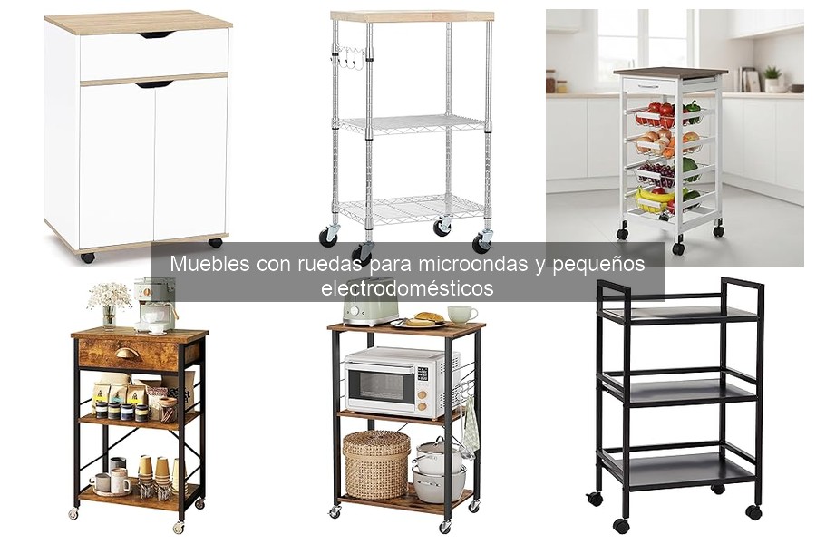 Comparativa de Muebles con Ruedas para Microondas en 2023