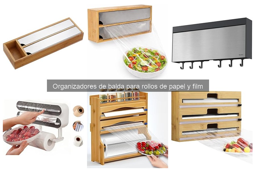 Comparativa de Organizadores de Balda para Rollos de Papel y Film