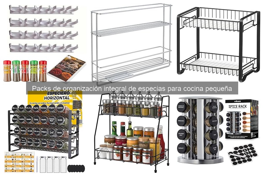 Comparativa de Packs de Organización de Especias para Cocinas Pequeñas