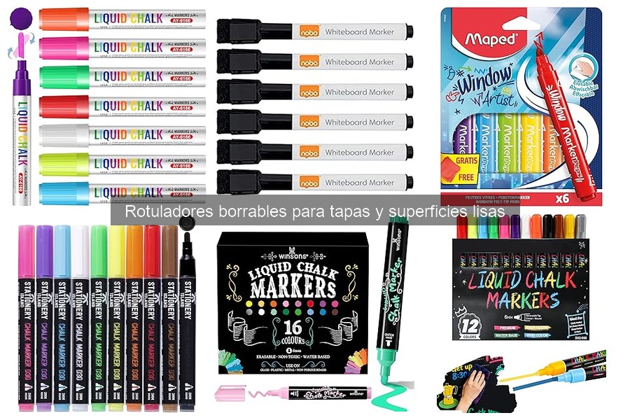 Comparativa de rotuladores borrables: Mejores marcas y precios