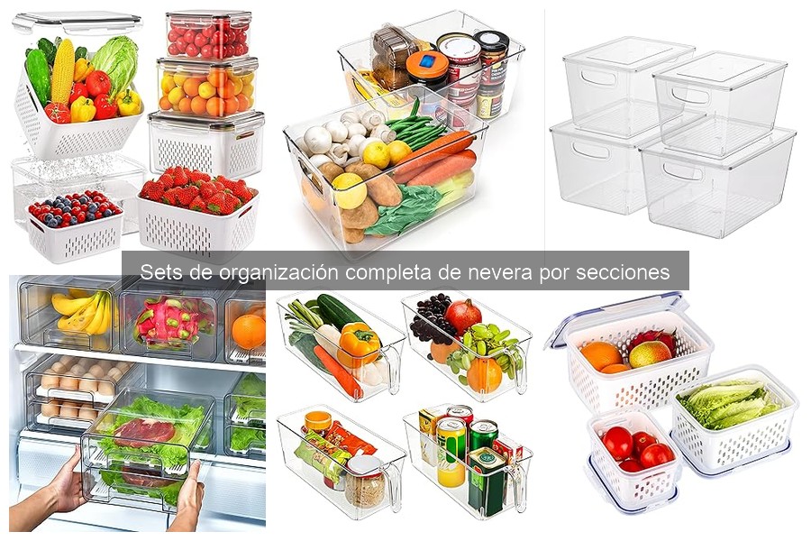 Comparativa de Sets de Organización Completa para Nevera