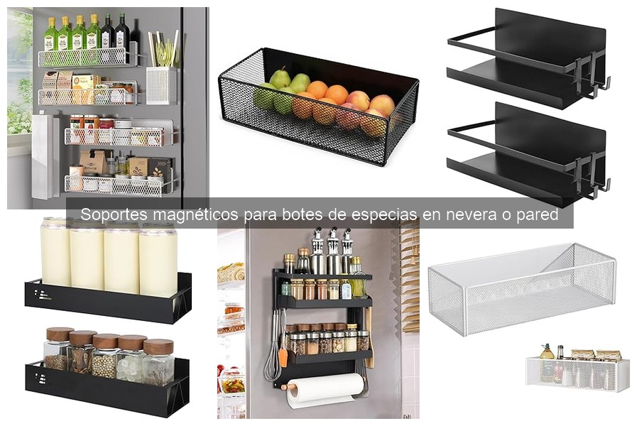Comparativa de soportes magnéticos para botes de especias