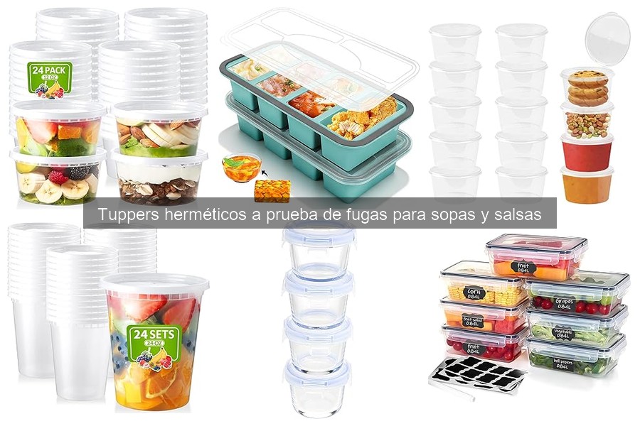 Comparativa de tuppers herméticos a prueba de fugas