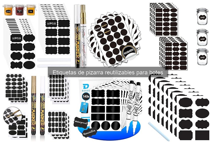 Comparativa: Etiquetas de pizarra reutilizables vs adhesivas
