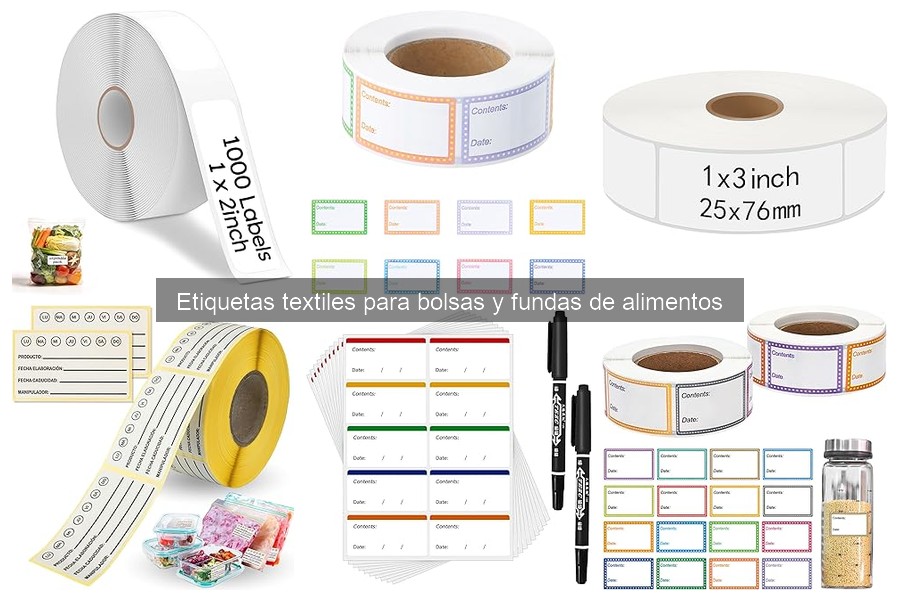 ** Comparativa: Etiquetas Textiles vs. Etiquetas Adhesivas para Alimentos