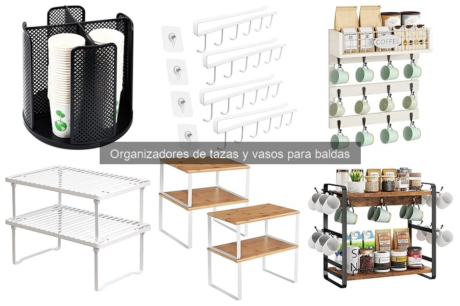Comparativa: Organizadores de Tazas de Plástico vs. Metal