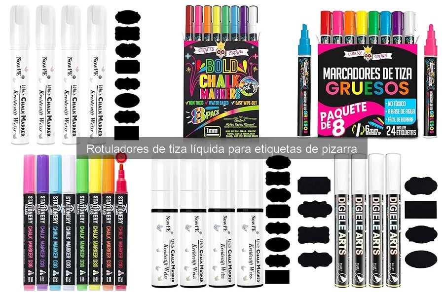 Comparativa: Rotuladores de tiza líquida vs otros tipos