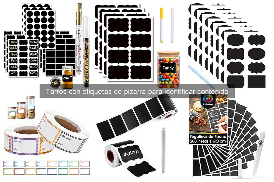 Comparativa: Tarros con etiquetas de pizarra vs. otros sistemas