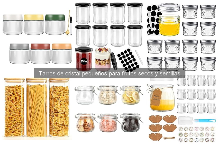 Comparativa: Tarros de cristal vs. plástico para frutos secos