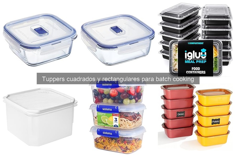Comparativa: Tuppers de vidrio vs. plástico para batch cooking