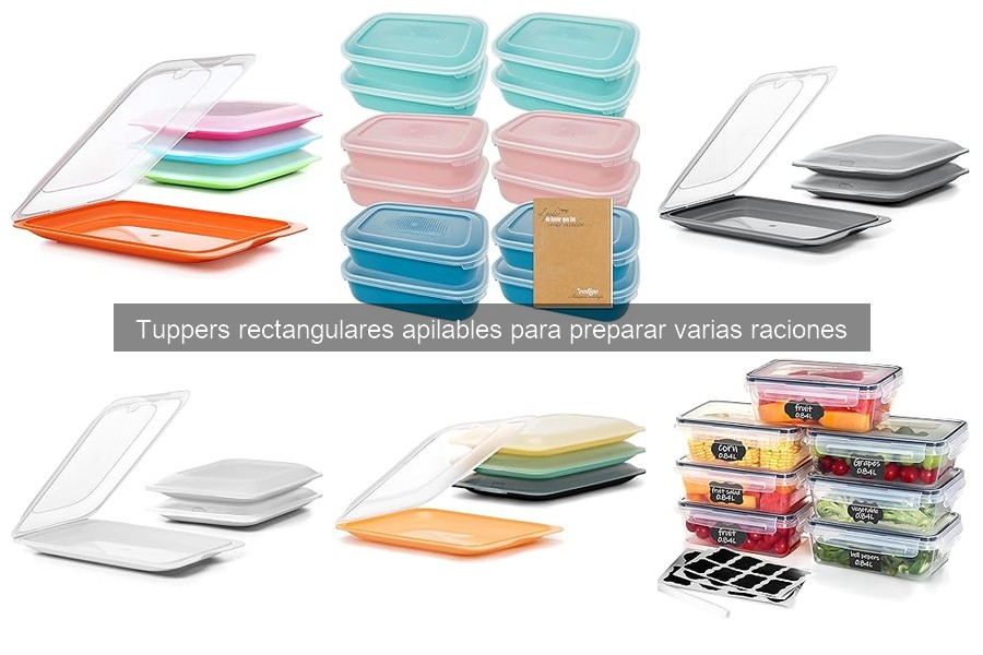 Compra Tuppers Rectangulares Apilables a Buen Precio