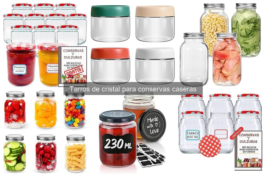 Consejos de almacenamiento para tarros de cristal de conservas