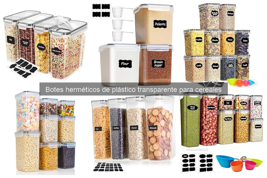 ** Consejos para almacenar cereales en botes herméticos
