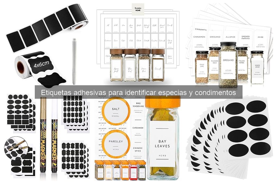 Consejos para Aplicar Etiquetas Adhesivas en Especias