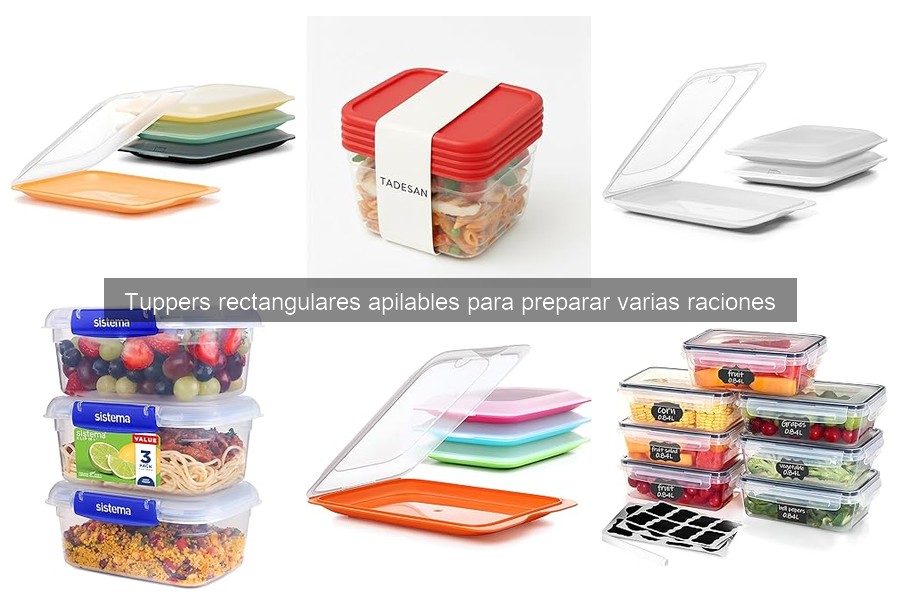 Consejos para limpiar y mantener tus tuppers apilables