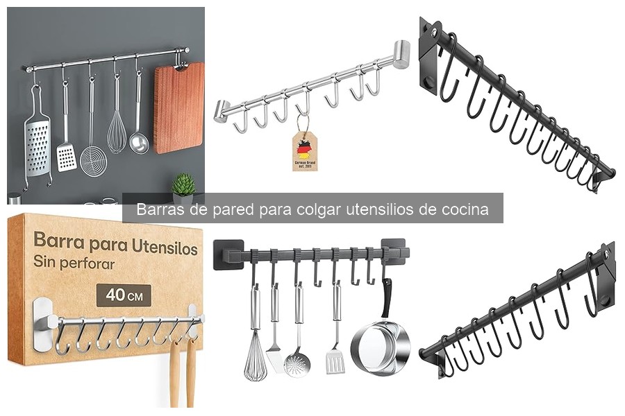 Consejos para Organizar Utensilios en Barras de Pared