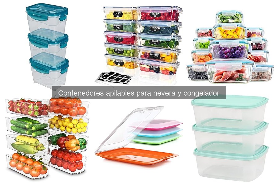 Contenedores apilables para nevera y congelador: ¿qué son?