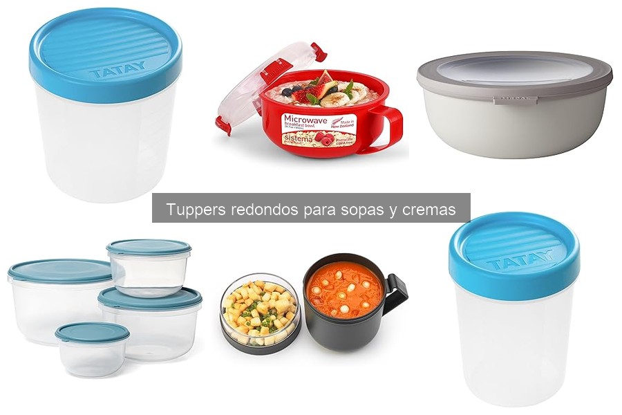 Costos promedio de tuppers redondos para sopas y cremas