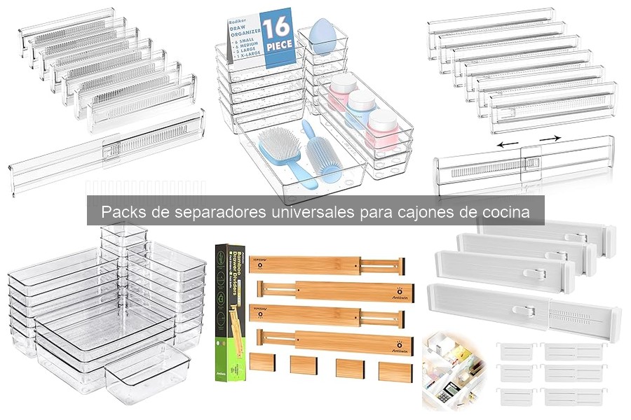 Cuándo reemplazar los separadores universales de cajones de cocina