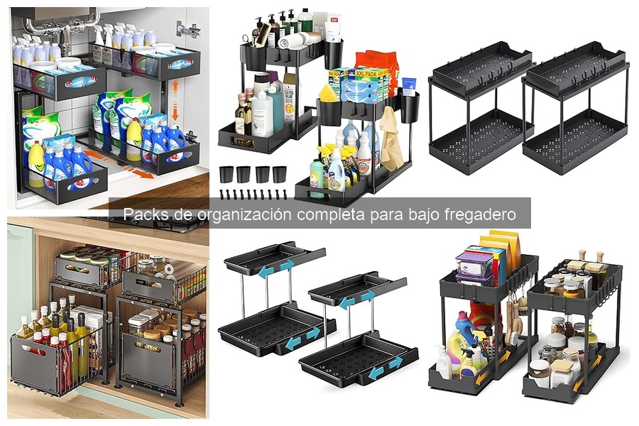 ¿Cuánto cuesta un pack de organización para bajo fregadero?