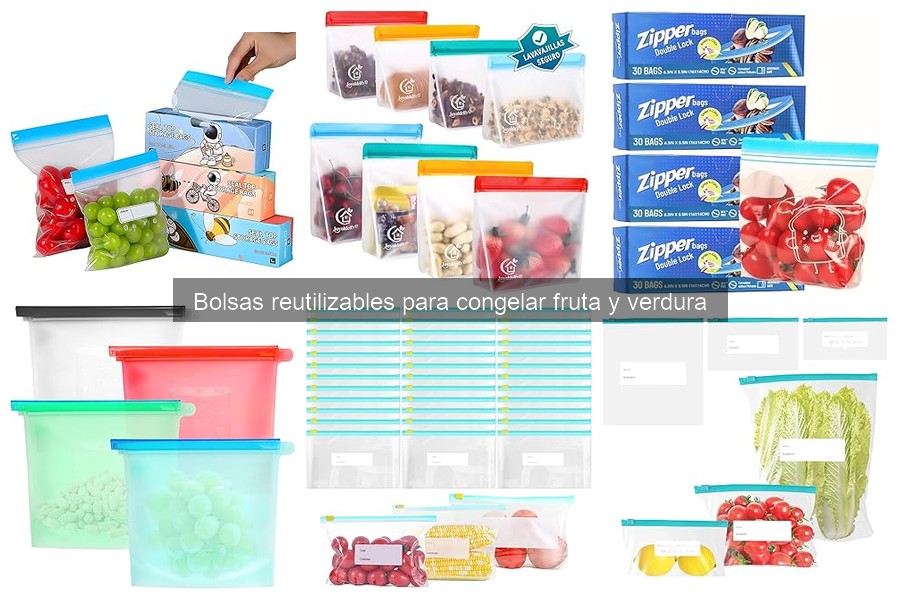 Descubre las bolsas reutilizables para congelar fruta y verdura