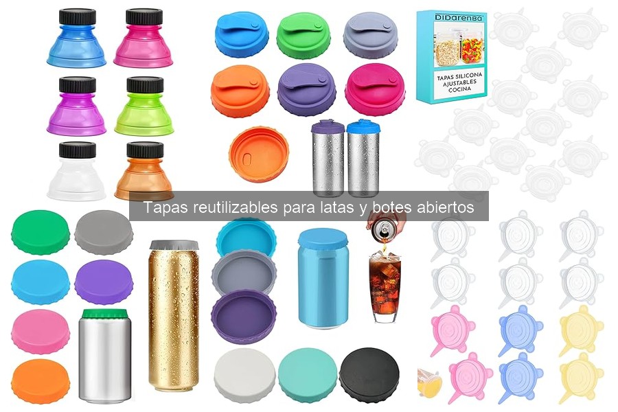 Descubre las tapas reutilizables para latas y botes abiertos