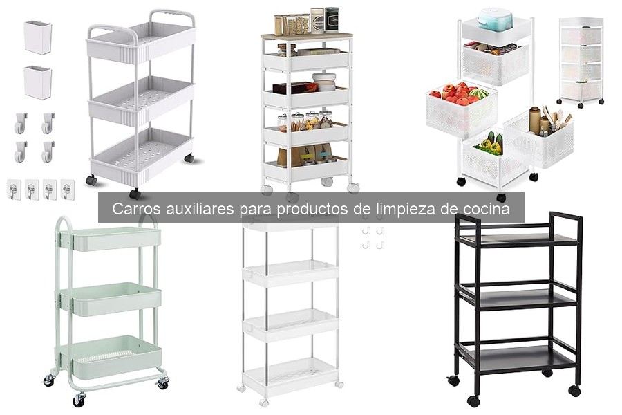 Descubre los Mejores Carros Auxiliares para Productos de Limpieza
