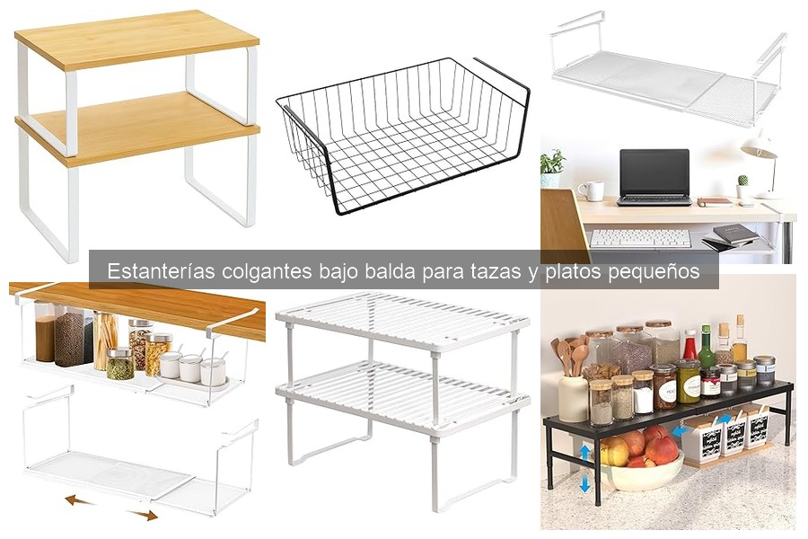 Descubre los tipos de estanterías colgantes para tu cocina