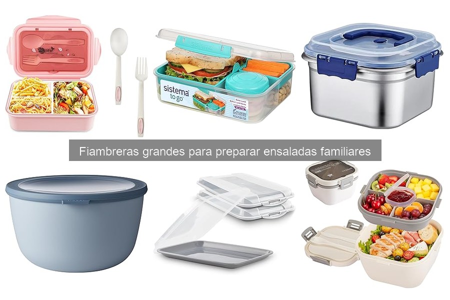 ** Desventajas de las fiambreras grandes para ensaladas familiares