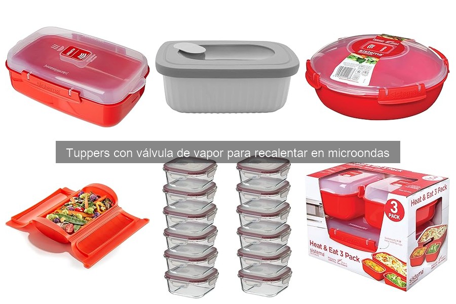 Diferencias entre tuppers con válvula de vapor y otros métodos
