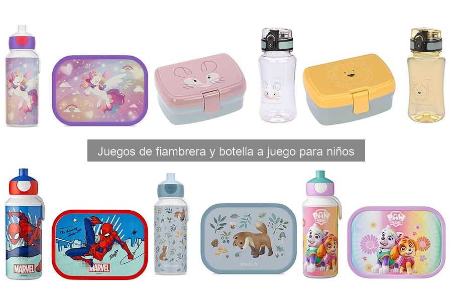 Diseños Populares de Fiambreras y Botellas para Niños