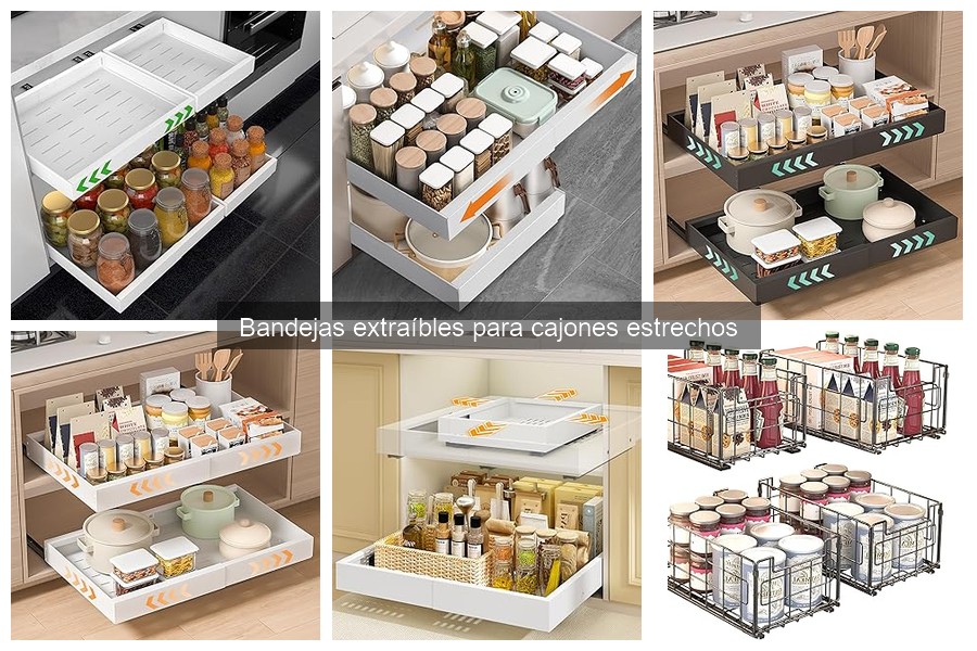 Dónde comprar bandejas extraíbles para cajones estrechos