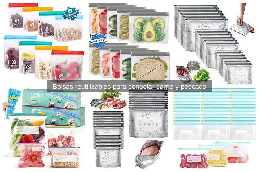 Dónde comprar bolsas reutilizables para congelar carne y pescado
